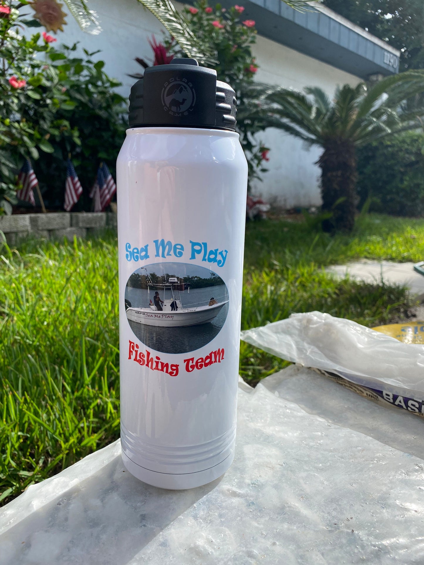 Personalized Insulated Water Bottle, Color Printed 30 oz