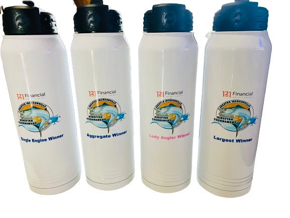 Personalized Insulated Water Bottle, Color Printed 30 oz