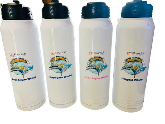 Personalized Insulated Water Bottle, Color Printed 30 oz
